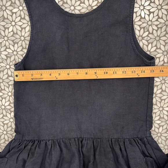 Women's Jesse Kamm Linen Dress in Navy, Size M - Picture 10 of 10